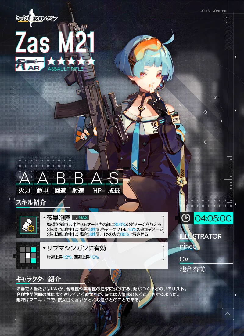 Zas M21 - ドールズフロントライン(ドルフロ)【少女前線】 Wiki*